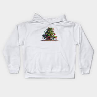 Christmas Tree Cat-astrophe Kids Hoodie